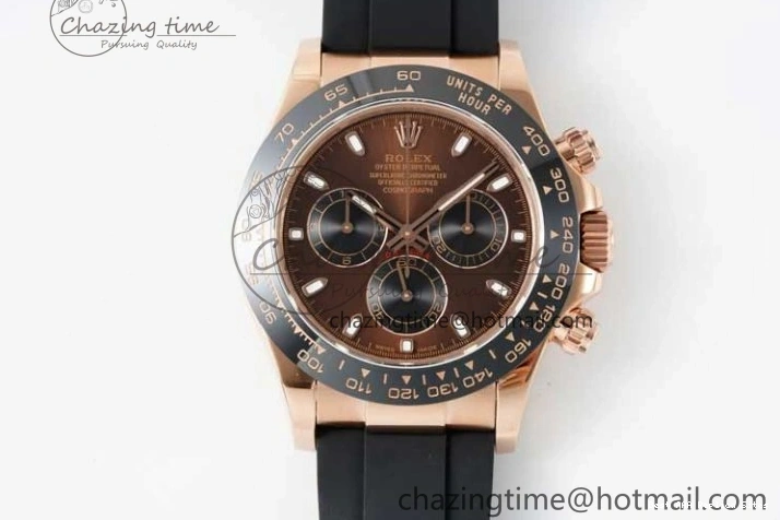 Best AAA Replica Sites Best Chocolate Strap 2274 Daytona QF Dial Edition 116515 SA 1:1 on Rubber Oysterflex Sophisticated 1218